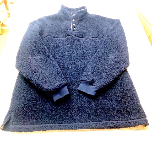 Reel Legends Navy Sherpa Pullover - Picture 3 of 16